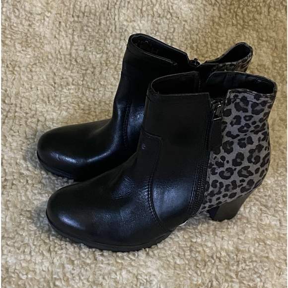 NEW Jana Sz 7 Boots w/ Animal Print Sz 7 - Picture 3 of 6